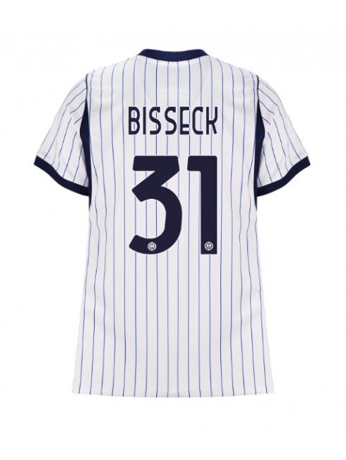 Inter Milan Yann Bisseck #31 Auswärtstrikot für Frauen 2026-27 Kurzarm Inter Milan Yann Bisseck #31 Auswärtstrikot für Frauen 2026-27 Kurzarm